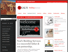 Tablet Screenshot of nealsbuildingservices.co.uk